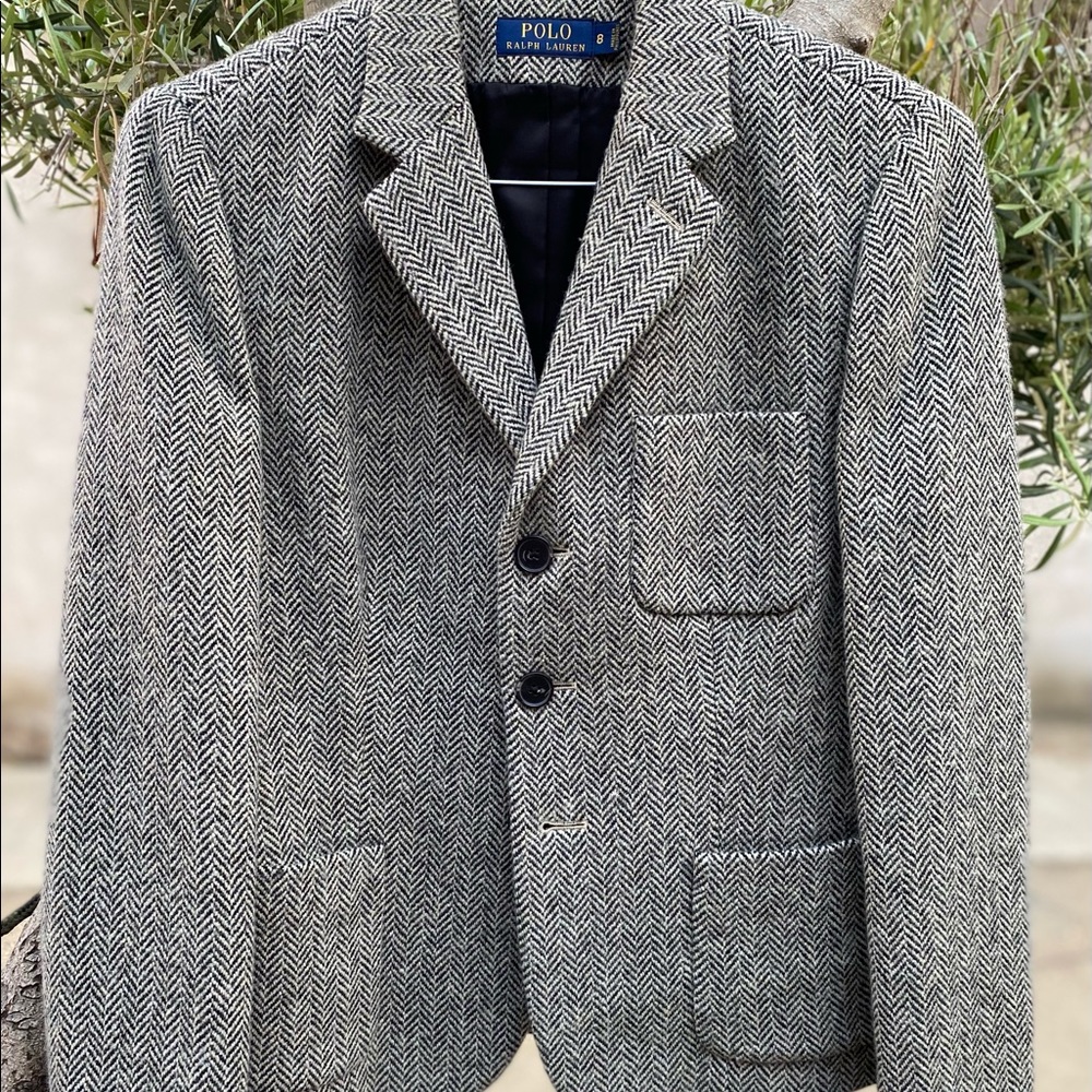 NW Polo by RL Tweed Wool Blend Sport Coat, Sz 8